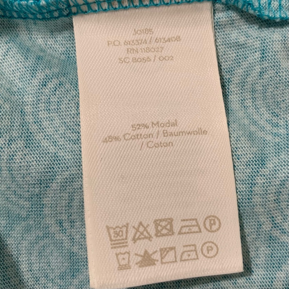 NWT Boden Dress Womens 12 Melinda Sleeveless Geometric Print Jersey Pockets Aqua - Picture 11 of 14